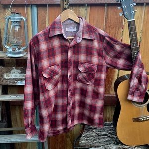 Vintage Mervyns wall flannel button-down.